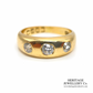 RESERVED - Antique Diamond Gypsy Ring (18ct gold)
