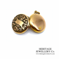 Antique Victorian Gold Locket (9ct Gold Back & Front)