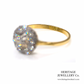Antique Old Cut Diamond Cluster Ring (18ct gold; c.0.80ct)