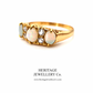 Edwardian Opal Ring with Diamond Accents (c.1906)