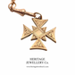 Victorian Engraved Gold Maltese Cross Pendant