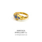 Antique Sapphire and Diamond Ring (c. 1915)