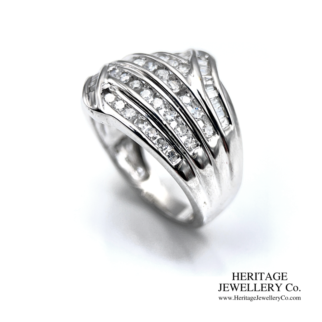 Vintage 5-Row Diamond Ring