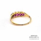 Antique Garnet and Diamond 5-Stone Ring (15ct; c.1860)