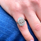 Antique Old Cut Diamond Cluster Ring