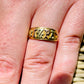 Rare Three Colour Gold Mizpah Ring