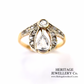Art Nouveau Rose Diamond Ring