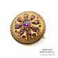 Victorian Garnet Memorial Locket Brooch