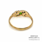 Victorian Green Garnet and Diamond Gypsy Ring (18ct; c.1890-1900)