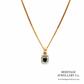 Emerald and Diamond Pendant Necklace (18ct gold)