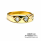 Vintage 3-Stone Diamond Gypsy Ring