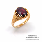 Antique Garnet Single Stone Ring