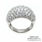 Fine Pavé Diamond Bombe Ring