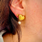 Vintage Tiffany & Co Cupid Arrow Heart Earrings with Pearl Drops