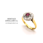 Vintage Ruby and Diamond Ring (18ct gold)