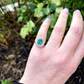 Art Deco Emerald and Diamond Cluster Ring