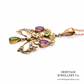Edwardian Suffragette Amethyst, Peridot and Pearl Pendant