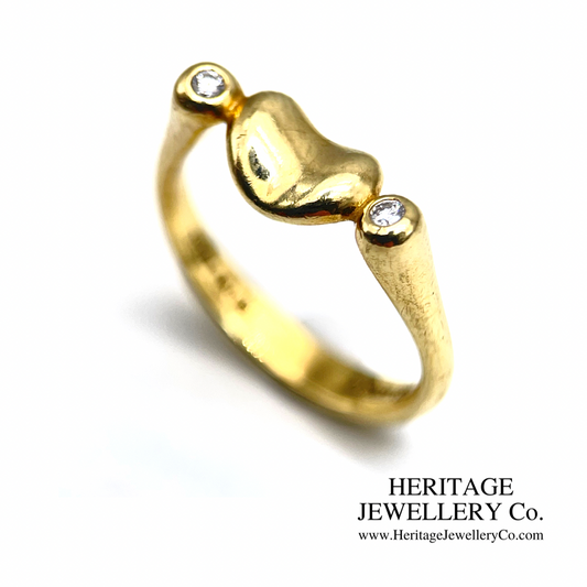 Tiffany Diamond Heart / Bean Ring (18ct gold)