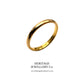 Vintage 22ct Gold 2mm Wedding Band Ring (c.1953)