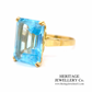 Fine Aquamarine Dress Ring (18ct gold)