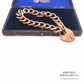 Antique Rose Gold Curb Link Bracelet with Heart Padlock (c.1900)