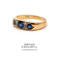 Antique Gold, Sapphire and Diamond 7-stone Ring (18ct gold; c.1902)