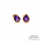 Vintage Amethyst Stud Earrings
