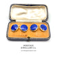 Vintage Gold and Lapis Lazuli Cufflinks with Antique Box (9ct gold)