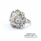Art Deco Diamond Cluster Ring