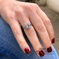 French Rose Cut Diamond Cluster Ring