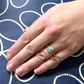 Antique Opal and Diamond Cluster Ring