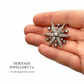 Antique French Diamond Star Brooch (c.1880-1900)