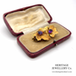 Amethyst Leaf Brooch 18ct