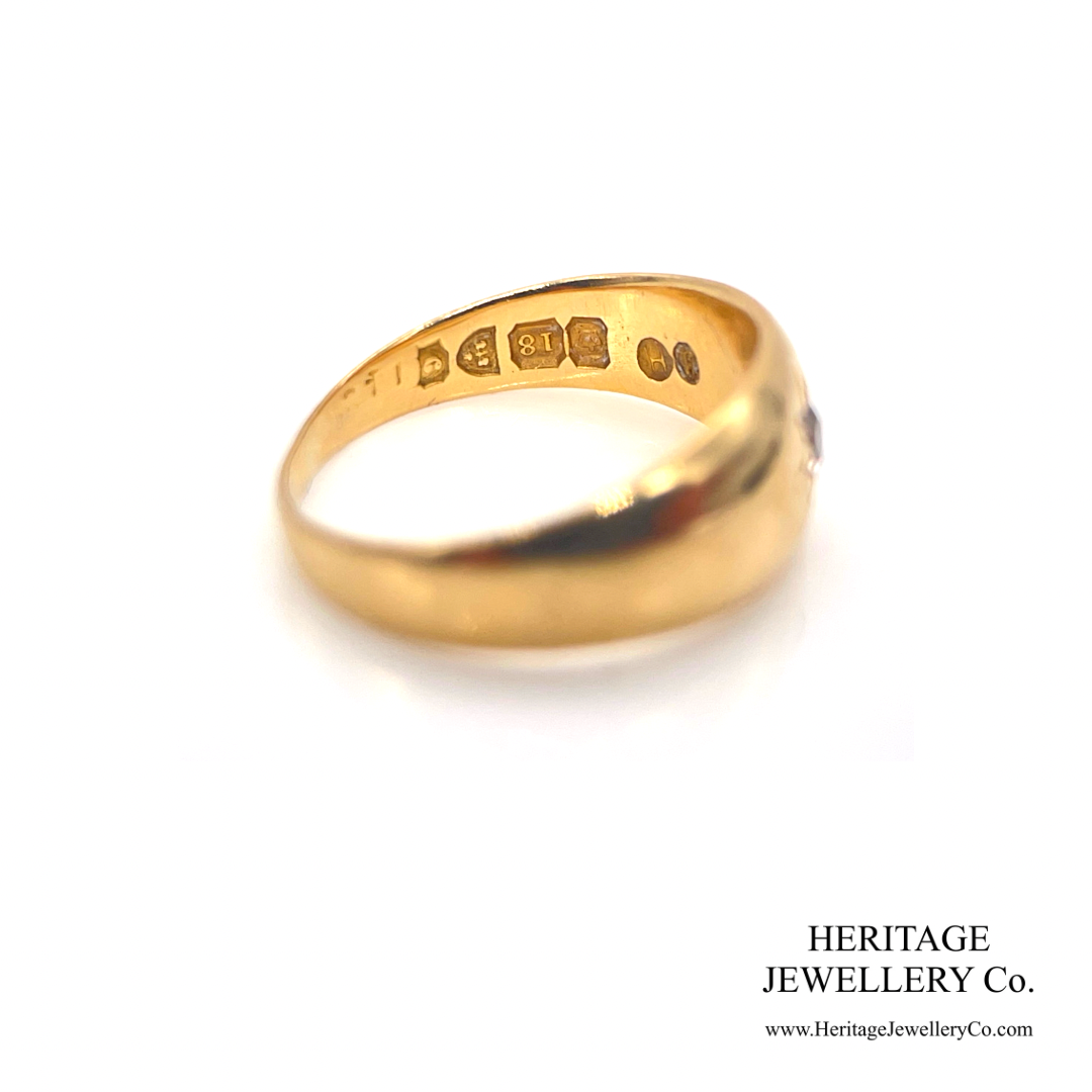 Edwardian Diamond Gypsy Ring (18ct gold; c.1903)