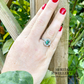 Emerald & Diamond Cluster Ring