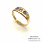 Victorian Sapphire and Diamond Gypsy Ring (15ct; c.1894)