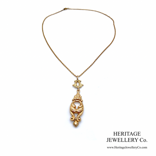 Early Victorian Gold Pendant & Chain (c. 1800-1820)