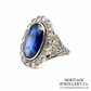 Art Deco Sapphire and Diamond Ring