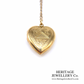 Antique Gold Heart Locket and Chain