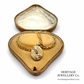 Antique French Gold, Garnet and Enamel Locket (18ct gold)
