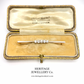Antique Old Cut Diamond Bar Brooch