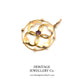 Antique Gold & Amethyst Pendant - Art Nouveau