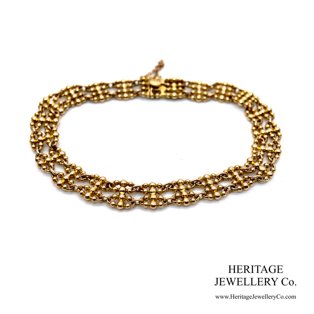 Antique Gold Fancy Link Bracelet (15ct gold)