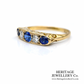 Antique Sapphire and Diamond 5-Stone Ring