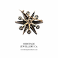 Antique French Diamond Star Brooch (c.1880-1900)
