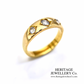 Vintage 3-Stone Diamond Gypsy Ring