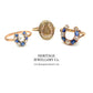 Antique Sapphire and Diamond Horseshoe Ring (c. 1890-1900)