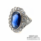 Art Deco Sapphire and Diamond Ring