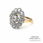Antique Old Cut Diamond Cluster Ring
