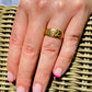 Rare Three Colour Gold Mizpah Ring